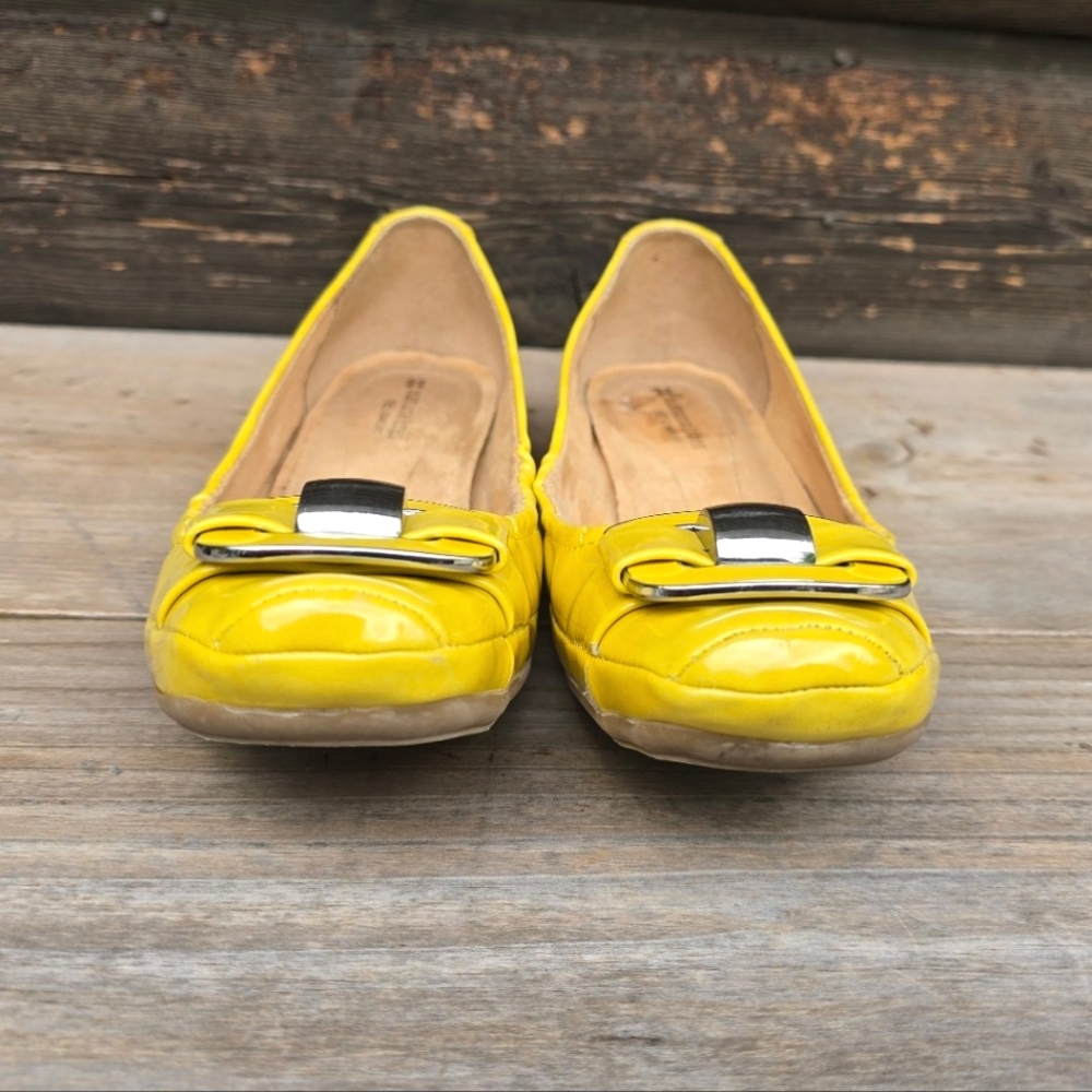Naturalizer N5 Comfort Voylan Y2K Indie Sleaze Sqaure Toe Buckle Flats 7.5M - Picture 8 of 16